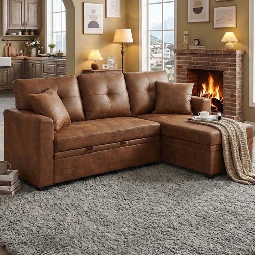 Sectional sleeper sofa with - sleeper,