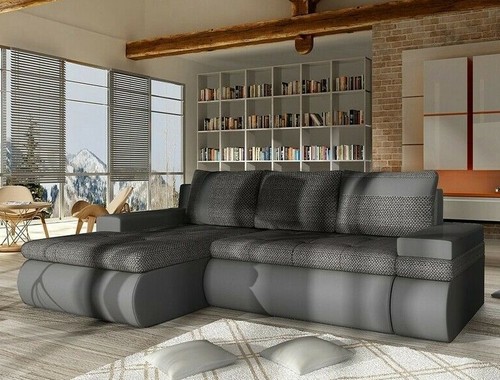 Shaped corner sofa bed - bed, with