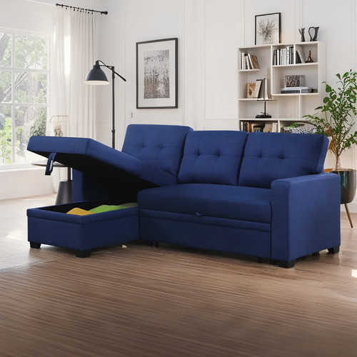 Inch blue shaped - 82-inch, l-shaped
