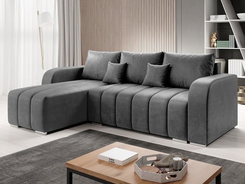 Shaped sofa bed with - with, storage