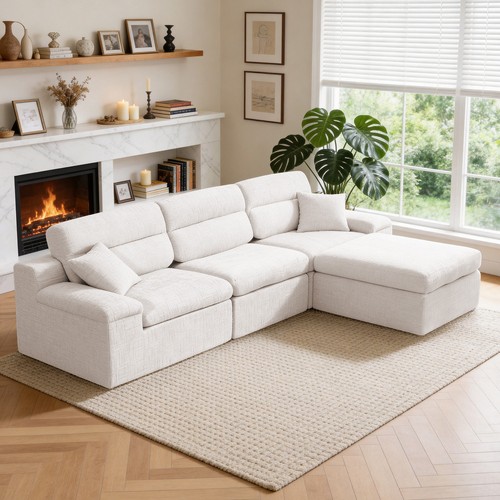 Shaped corner chaise sofa - l-shaped,