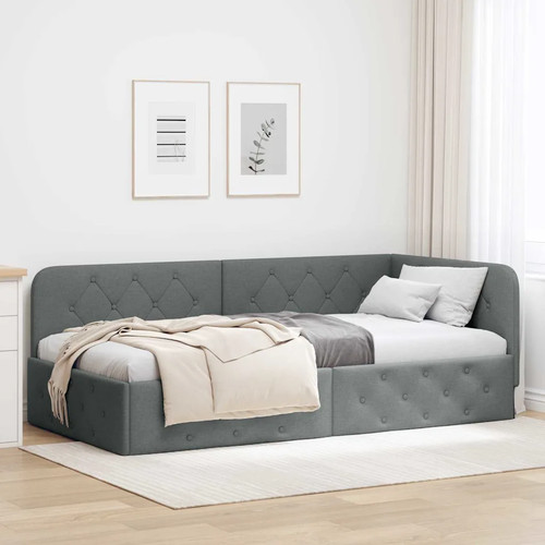 Vidaxl corner bed frame - frame, l