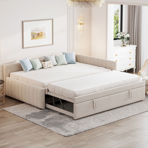 Full size shaped - size, upholstered