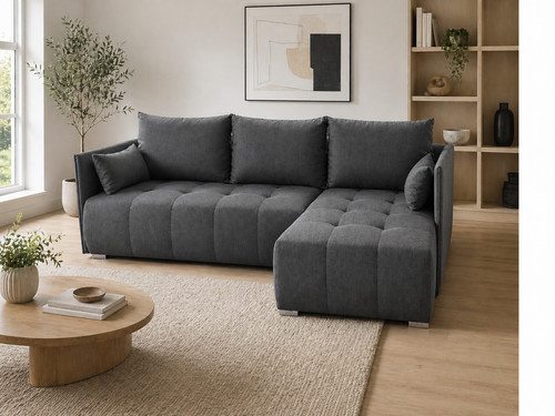 Corner sofa bed with storage - sofa,