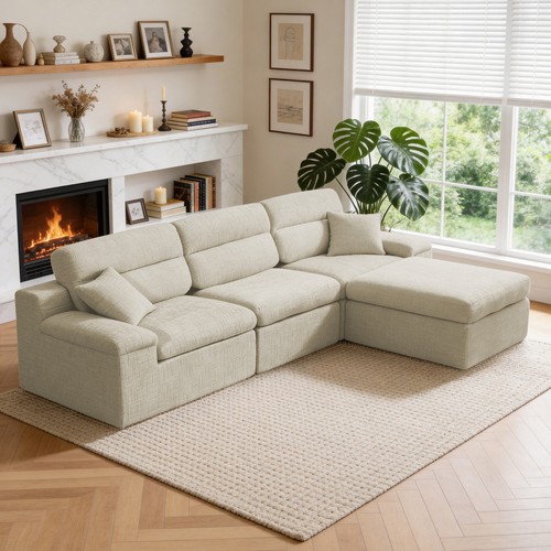 Shaped corner chaise sofa - l-shaped,