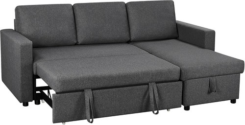 Sofa bed shaped couch - sofa, l-shaped