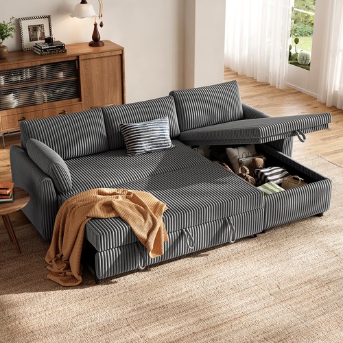 Sofa bed with storage seater - sofa,