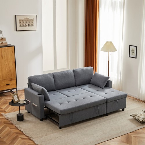 Shaped sofa bed seater - sofa,