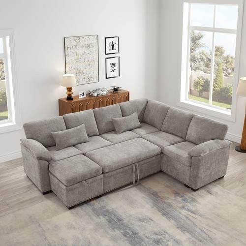 Shaped sectional sofa - sectional,