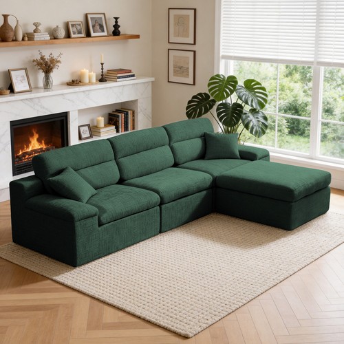 Corner chaise sofa with - chaise,