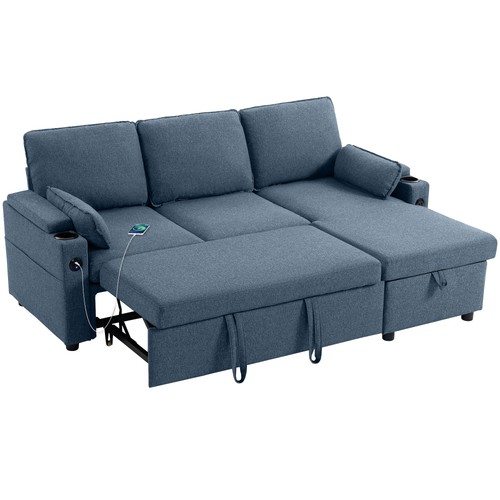 Homcom corner sofa - sofa, l