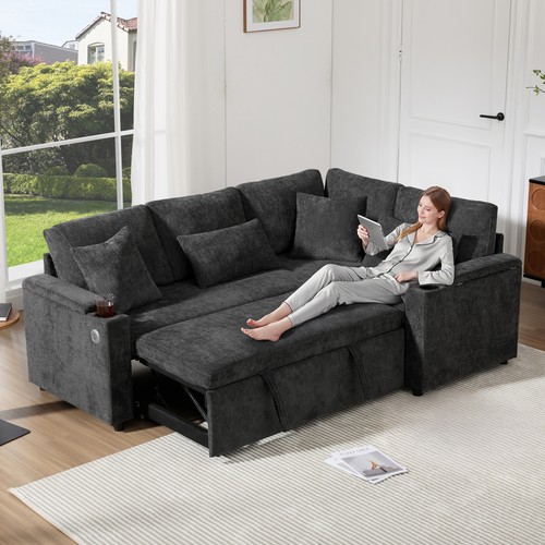 Shaped corner sofa - l-shaped, bed