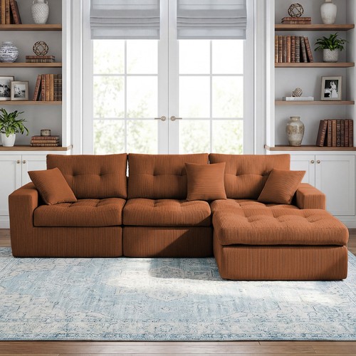 Corduroy shaped corner - l-shaped,