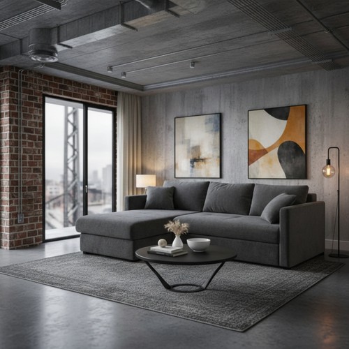 Orea shaped corner sofa - l-shaped,