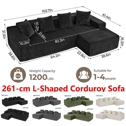 Convertible shaped universal - l-shaped,